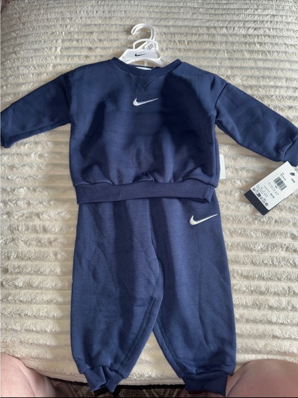 Nike Kids Navy Blue Sweater and Jogger Set